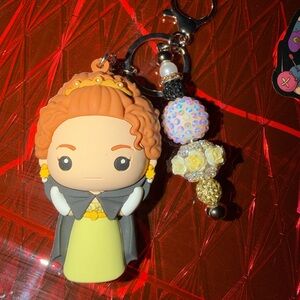 Bridgerton Penelope Handmade Sparkly Beaded Keychain